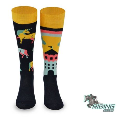 Podkolanówki jeździeckie COMODO SJBW – jednorożec