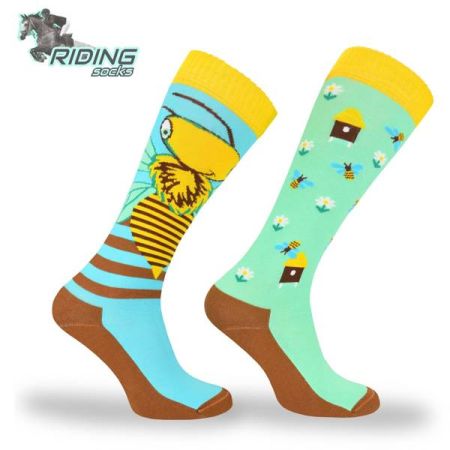 Podkolanówki jeździeckie COMODO SJBW – pszczółki 2.jpg