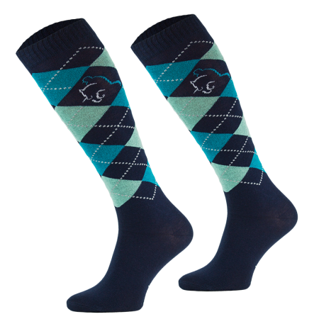 Podkolanówki jeździeckie COMODO SPDJC - granat