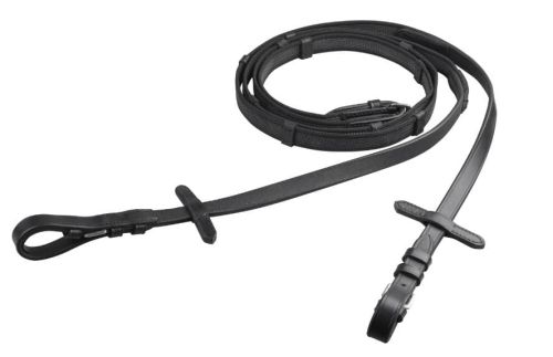 Przejdź do produktu Wodze gumowane START SuperGrip ze stoperami czarne