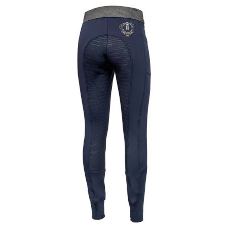 Legginsy EQ.QUEEN LindseyFullGrip 20AW damskie granatowe tył.jpg