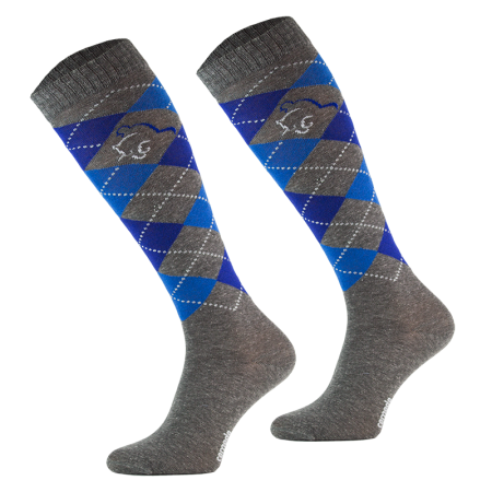 Podkolanówki jeździeckie COMODO SPDJC - niebieskie