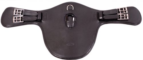 Przejdź do produktu Popręg DAW-MAG skórzany skokowy z karabinkiem krótki