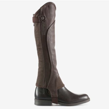 Czapsy HORZE skórzane Quinton brązowe1.jpg