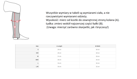 Tabela rozmiarów HORZE Amara młodzieżowe