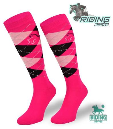 Podkolanówki jeździeckie COMODO SPDJC - różowe3e.jpg