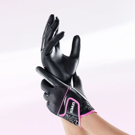 Rękawiczki UVEX Sumair czarno-różowe