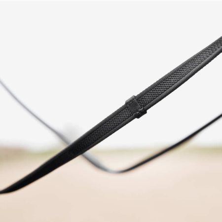 Wodze HORZE z taśmą gumowaną ze stoperami czarnee.jpg