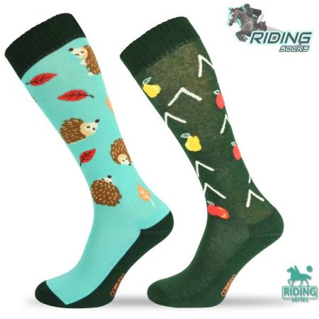 Podkolanówki jeździeckie COMODO SJBW jeże1.jpg