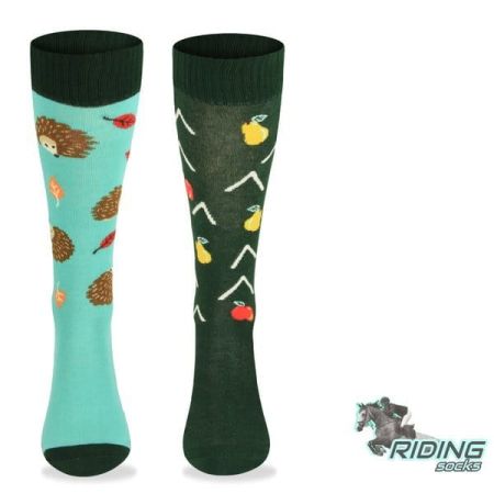 Podkolanówki jeździeckie COMODO SJBW jeże2.jpg