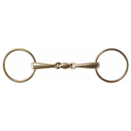 Wędzidło STÜBBEN 2922 Sweet Copper 2x łamane złote kółka.jpg