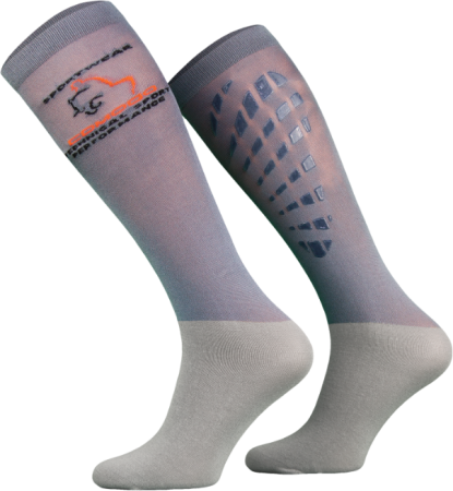 Podkolanówki jeździeckie SPJT z silikonem - szare.png