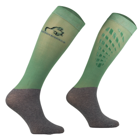 Podkolanówki jeździeckie SPJT z silikonem - zielone.png