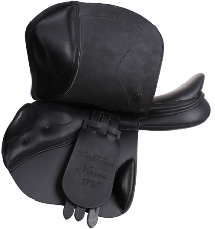 Siodło skokowe KENTAUR Naxos czarne - poduszki wełniane2.png