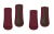 Ochraniacze MATTES HI-PRO burgundowo-brązowe przód + tył.png