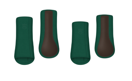 Ochraniacze MATTES HI-PRO zielono-brązowe przód + tył.png