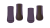 Ochraniacze MATTES HI-PRO filetowo-brązowe przód + tył.png