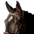 Ogłowie HORZE podszywane Constance jasnobrązowe3.png