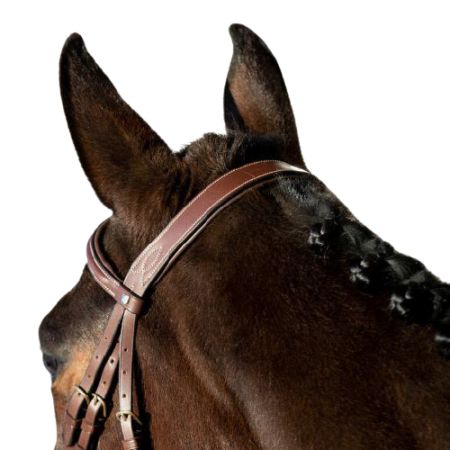 Ogłowie HORZE podszywane Constance jasnobrązowe2.png