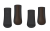 Ochraniacze MATTES HI-PRO grafitowo-brązowe przód + tył.png