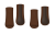Ochraniacze MATTES HI-PRO nugatowo-brązowe przód + tył.png