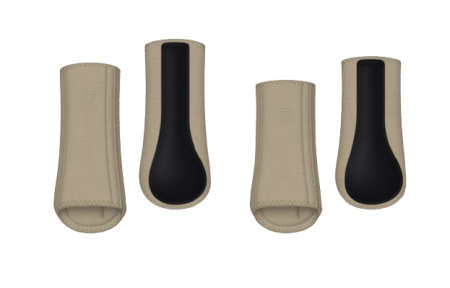 Ochraniacze MATTES HI-PRO safari-czarne przód + tył.png