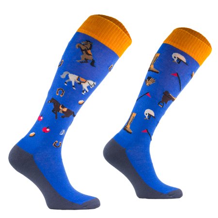 Skarpety COMODO SJBW konie i podkowy.png