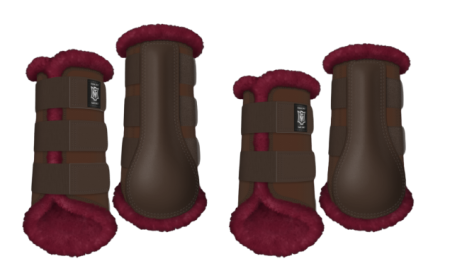 Ochraniacze MATTES Professional burgundowo brązowe.png