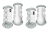 Ochraniacze MATTES Professional lodowy niebieski białe.png