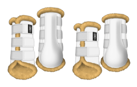 Ochraniacze MATTES Professional żółte naturalne białe.png