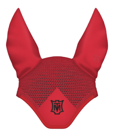 Nauszniki MATTES wiśniowe z wiśniową lamówką z łatą z logo.png