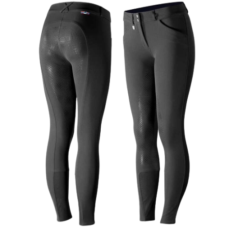 Bryczesy HORZE Grand Prix dziecięce czarne.png