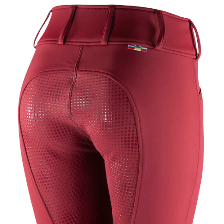 Bryczesy HORZE Grand Prix Thermo Softshell damskie czerwone1.png