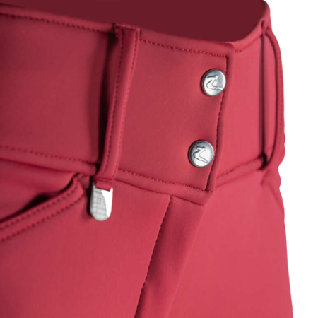 Bryczesy HORZE Grand Prix Thermo Softshell damskie czerwone2.png