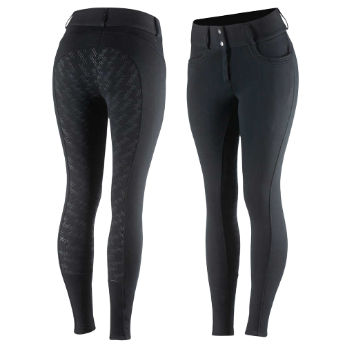 Przejdź do produktu Bryczesy HORZE Mia Thermo damskie z pełnym lejem silikonowym czarne