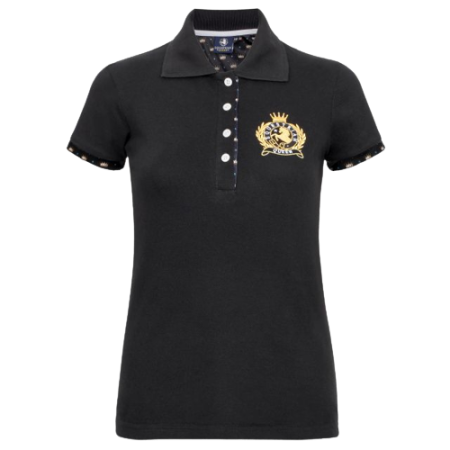 Koszulka polo EQ.QUEEN Luna 22SS damska czarna