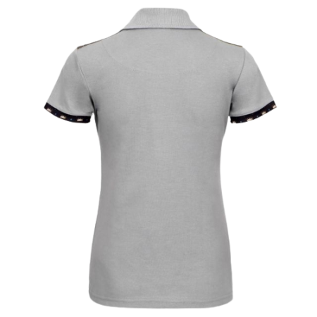 Koszulka polo EQ.QUEEN Luna 22SS damska ciemnoszary