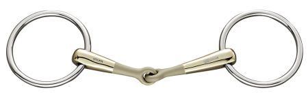 Wędzidło HS SPRENGER Turnado SENSOGAN pojedynczo łamane z luźnymi pierścieniami