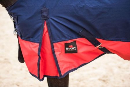 Derka padokowa START 2-tone 0g 600d podszyta czarno-czerwona