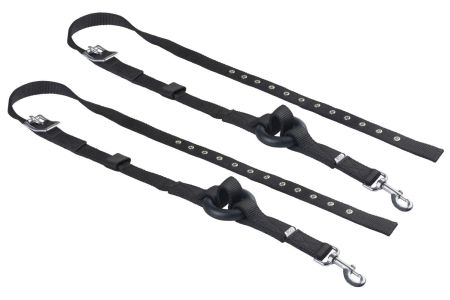 Wypinacze parciane START z gumowymi kółkami czarne