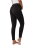 Zimowe  legginsy HORZE damskie z silikonowym lejem Active FS czarne
