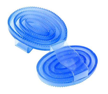 Zgrzebło START Gell glitter niebieskie