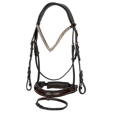 Ogłowie START Woden brązowe