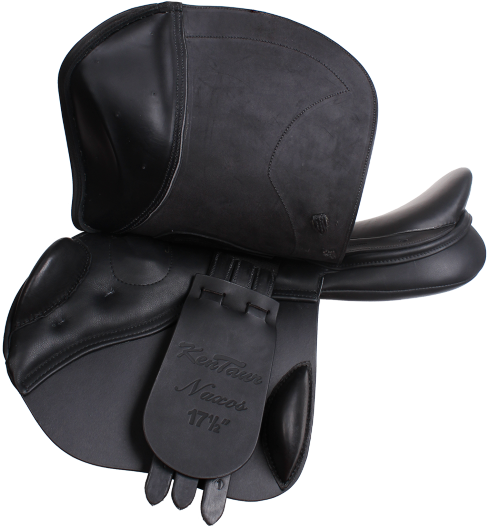 Siodło skokowe KENTAUR Naxos czarne - poduszki wełniane2.png