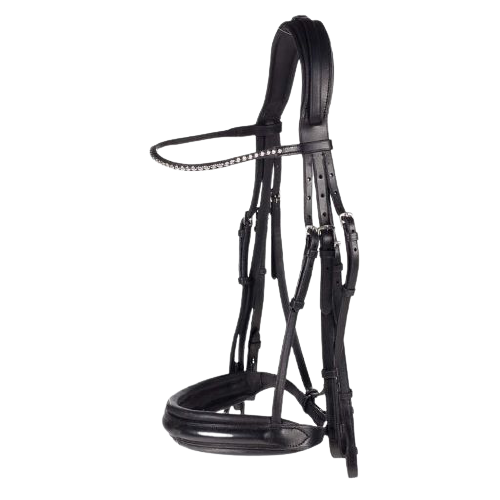 Ogłowie HORZE Weymouth podwójne czarne.png