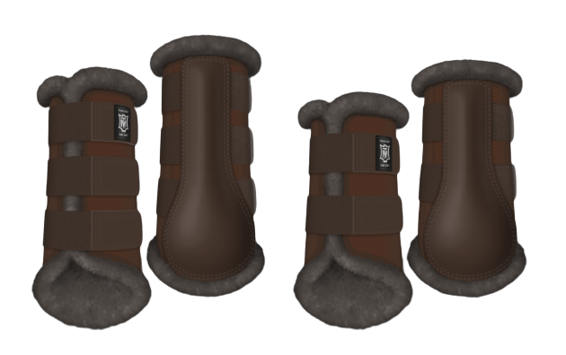 Ochraniacze MATTES Professional ciemno-szare taupe brązowe.png