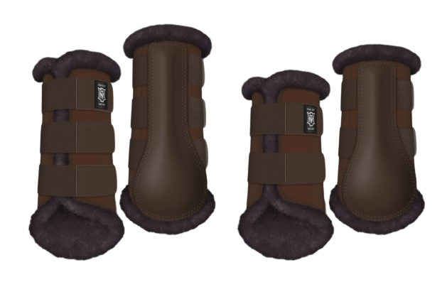 Ochraniacze MATTES Professional śliwkowo brązowe.png