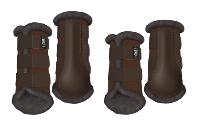 Ochraniacze MATTES Professional tytanowo brązowe.png