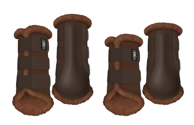 Ochraniacze MATTES Professional whiskey brązowe.png